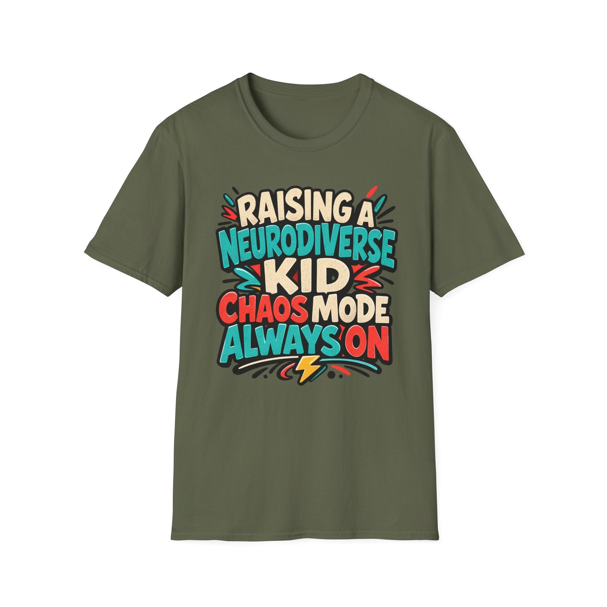 Raising a Neurodiverse Kid Chaos Mode Always On T-Shirt