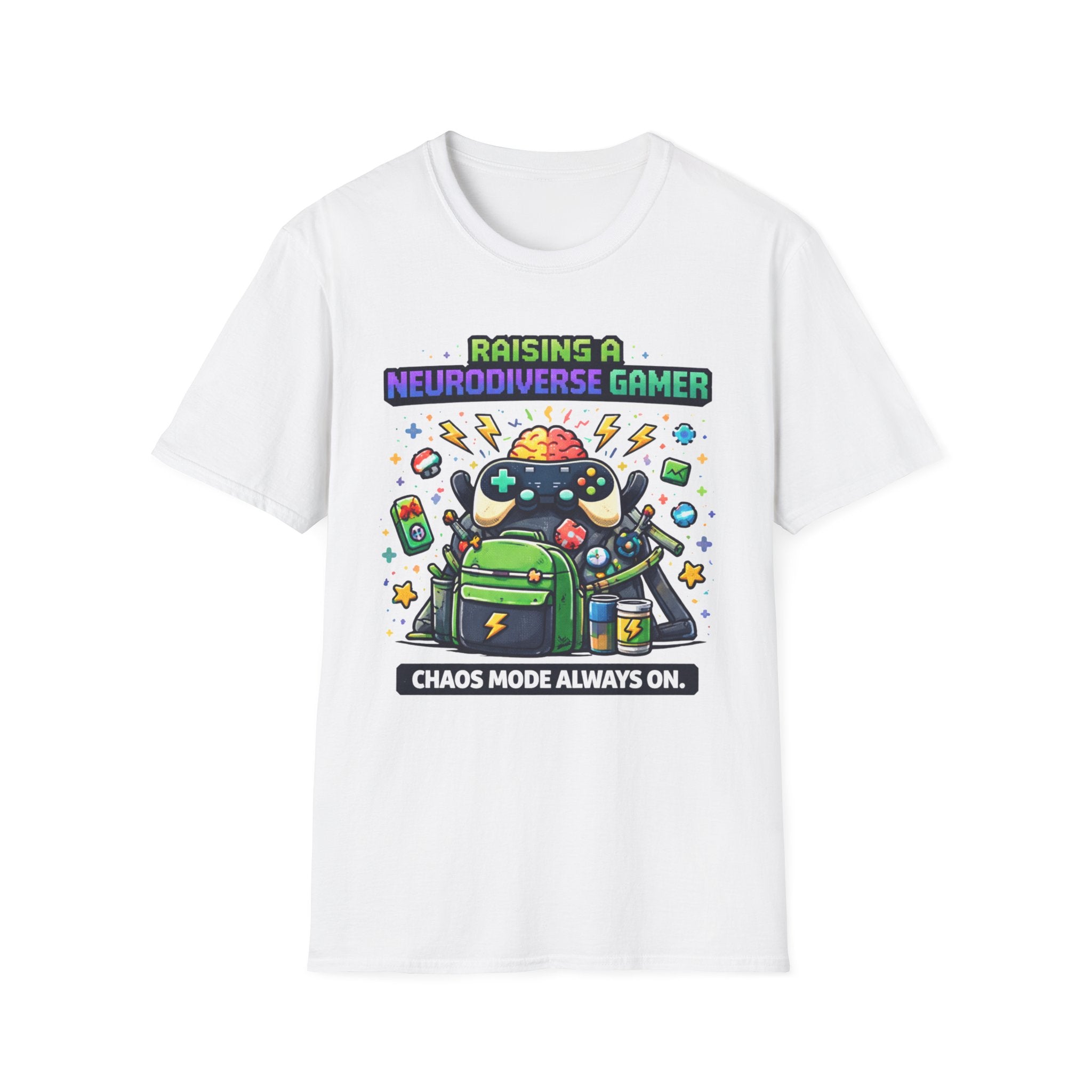 Raising a Neurodiverse Gamer Chaos Mode Always On T-Shirt