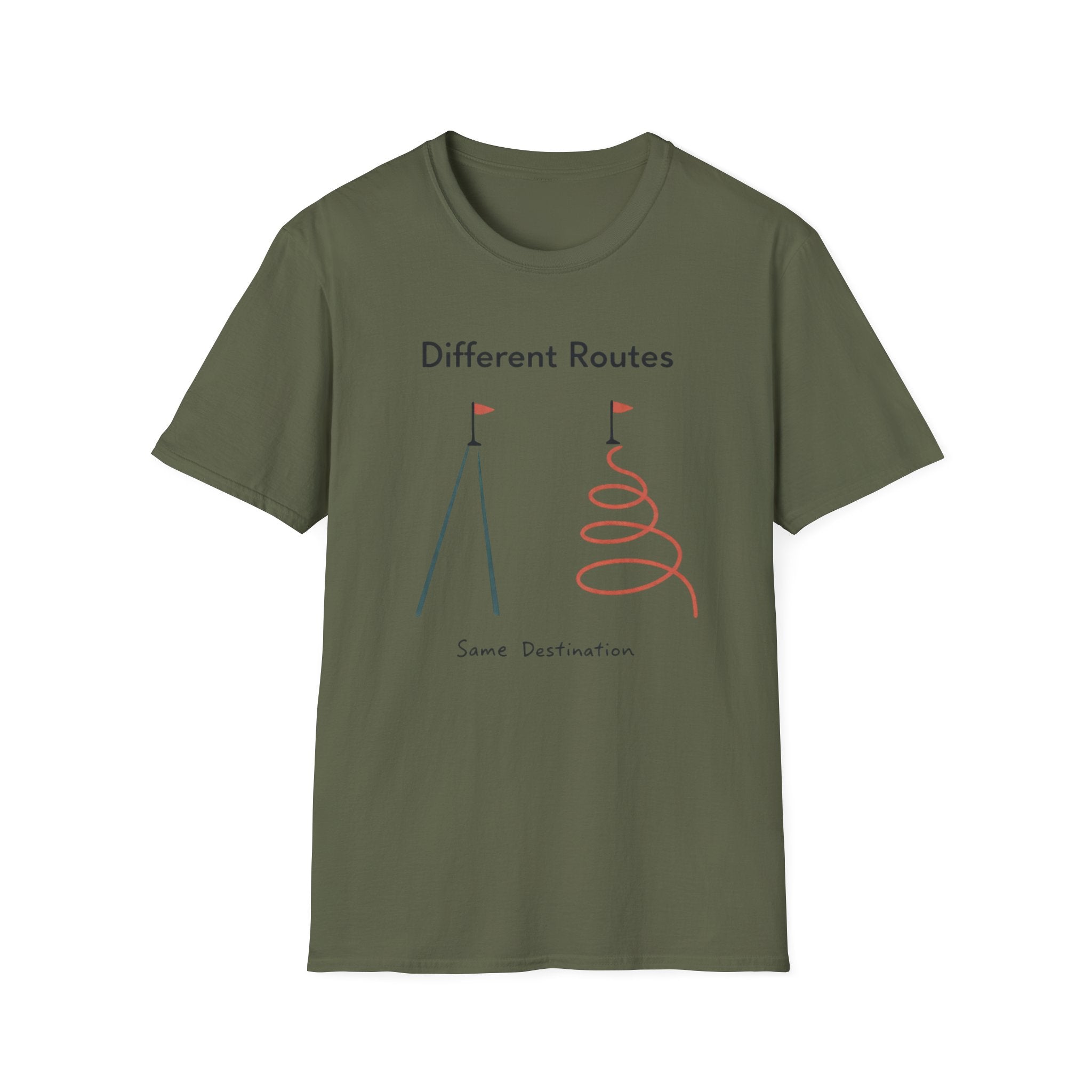 Different Routes Same Destination T-Shirt