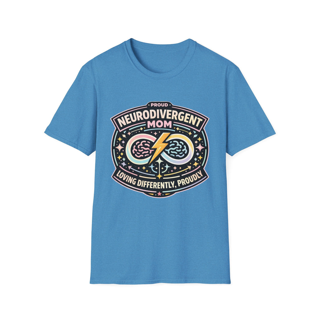 Proud Neurodivergent Mom Badge T-Shirt