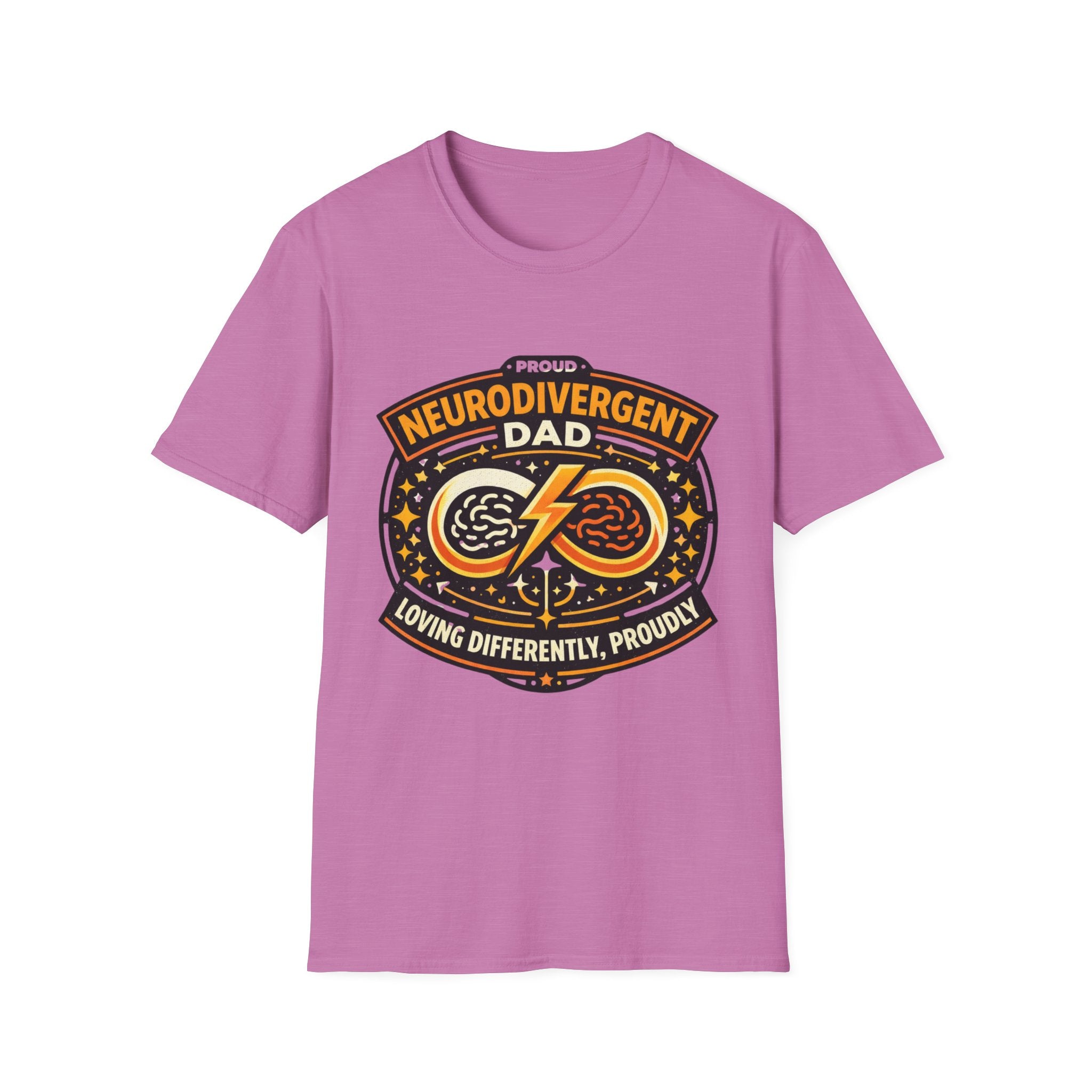 Proud Neurodivergent Dad Badge T-Shirt