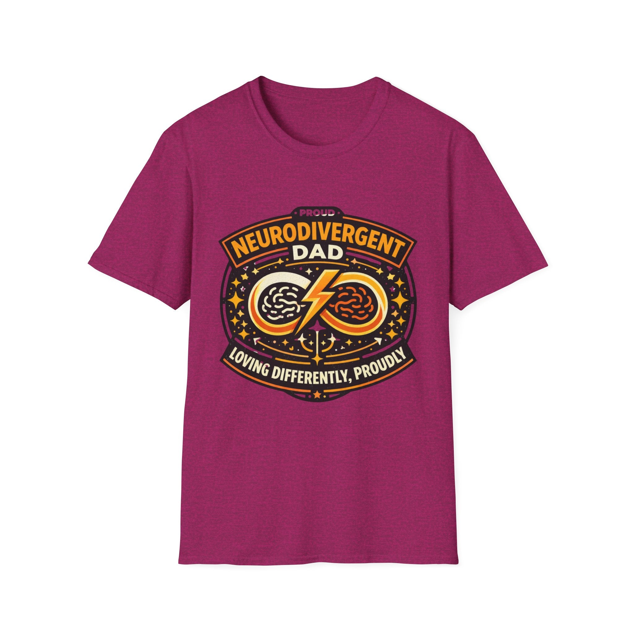 Proud Neurodivergent Dad Badge T-Shirt