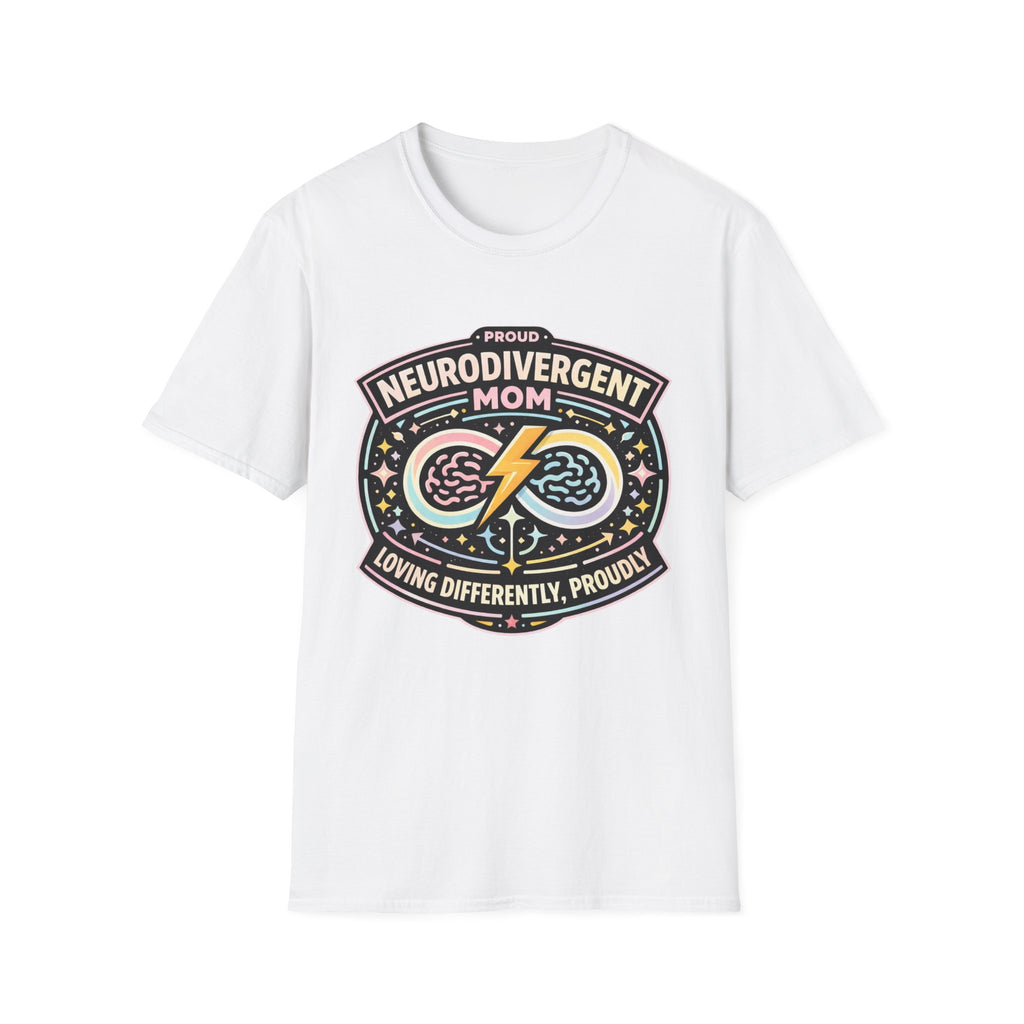 Proud Neurodivergent Mom Badge T-Shirt
