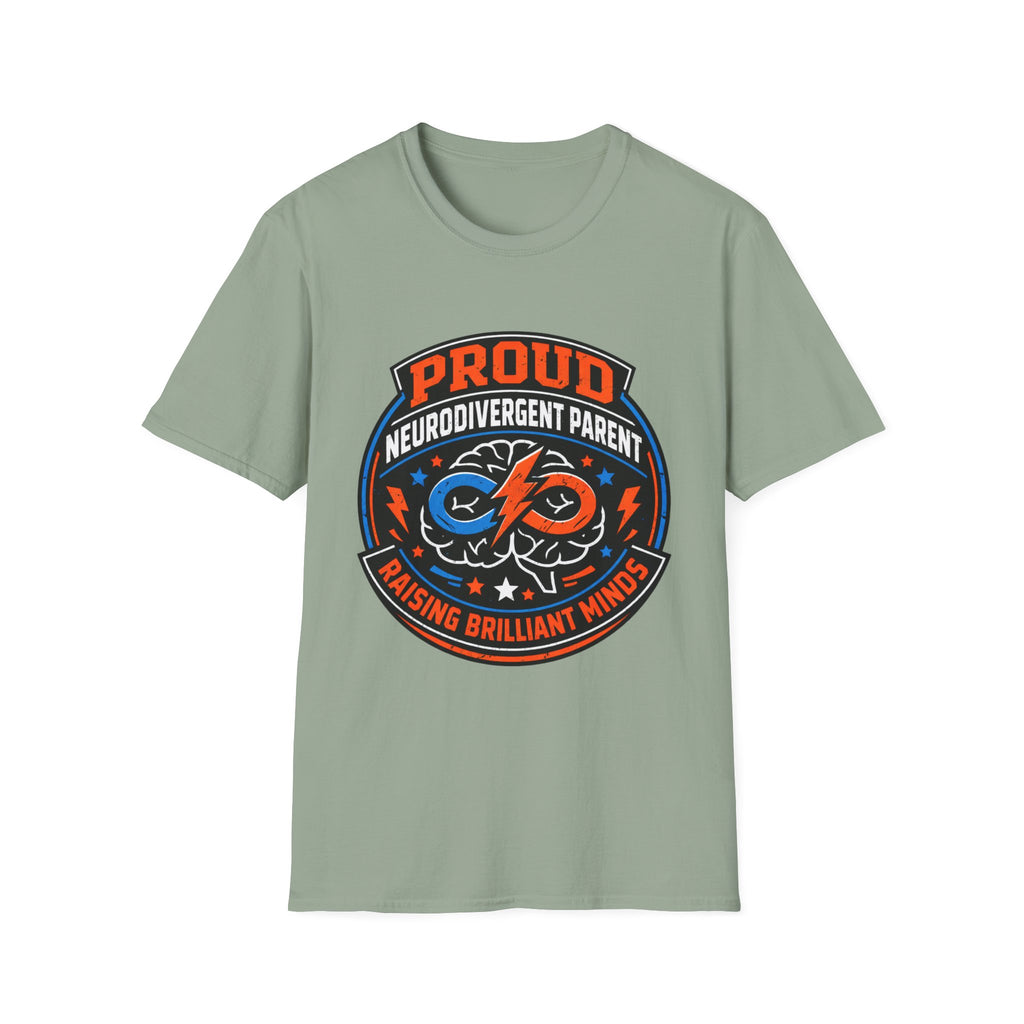 Proud Neurodivergent Parent Badge T-Shirt