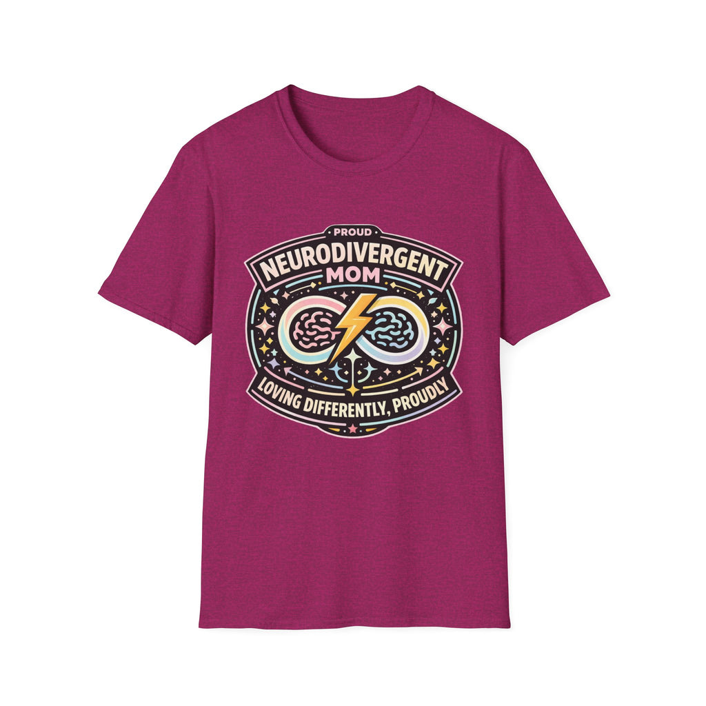 Proud Neurodivergent Mom Badge T-Shirt