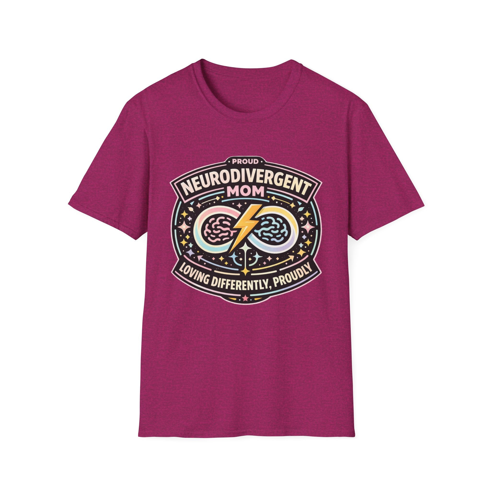 Proud Neurodivergent Mom Badge T-Shirt