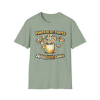 Powered by Coffee and Neurodiverse Chaos Graffiti Style T-Shirt
