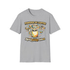 Powered by Coffee and Neurodiverse Chaos Graffiti Style T-Shirt