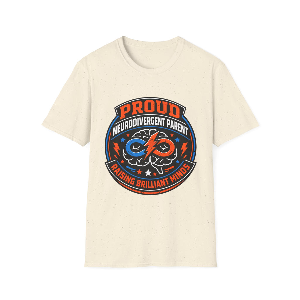 Proud Neurodivergent Parent Badge T-Shirt