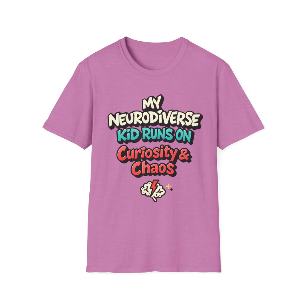 My Neurodiverse Kid Runs on Curiosity & Chaos T-Shirt