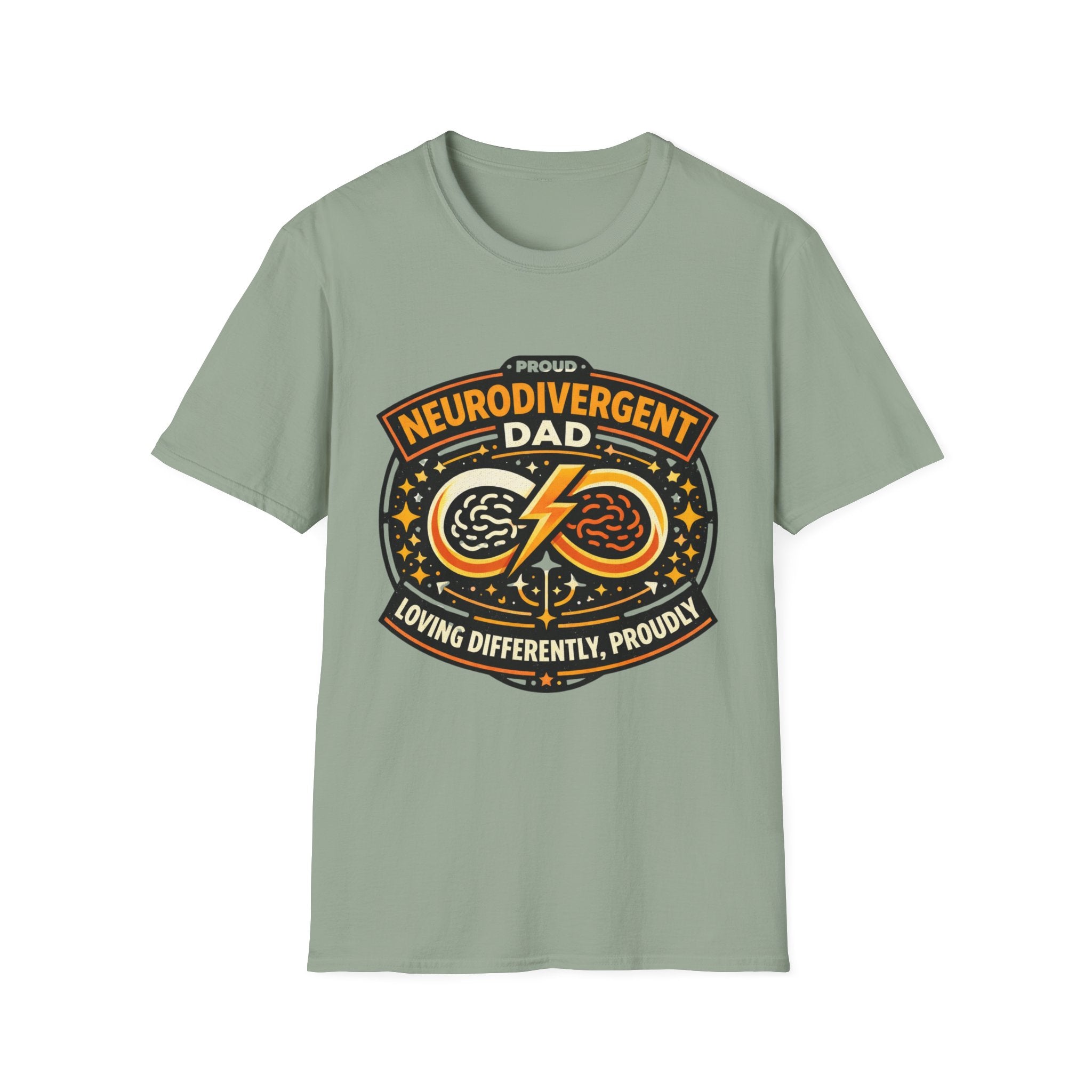 Proud Neurodivergent Dad Badge T-Shirt