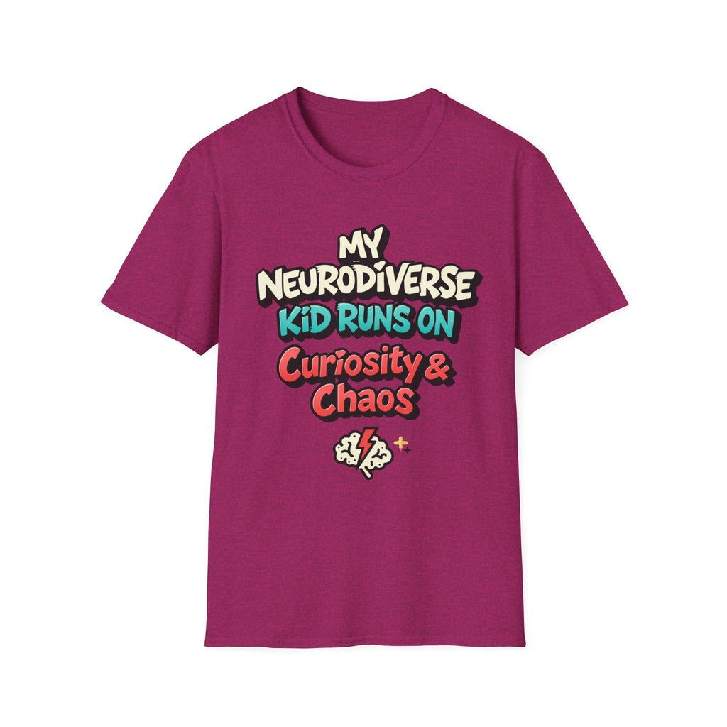 My Neurodiverse Kid Runs on Curiosity & Chaos T-Shirt