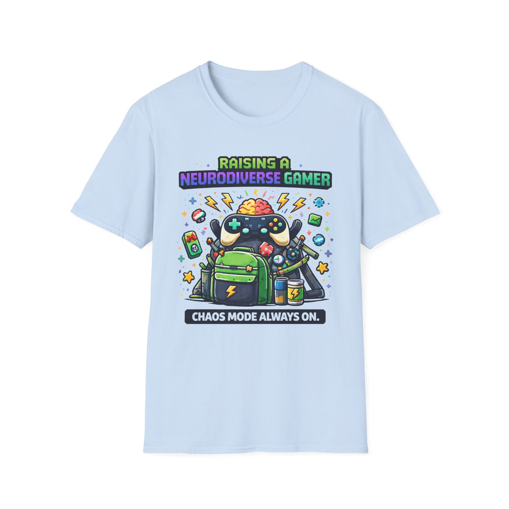 Raising a Neurodiverse Gamer Chaos Mode Always On T-Shirt
