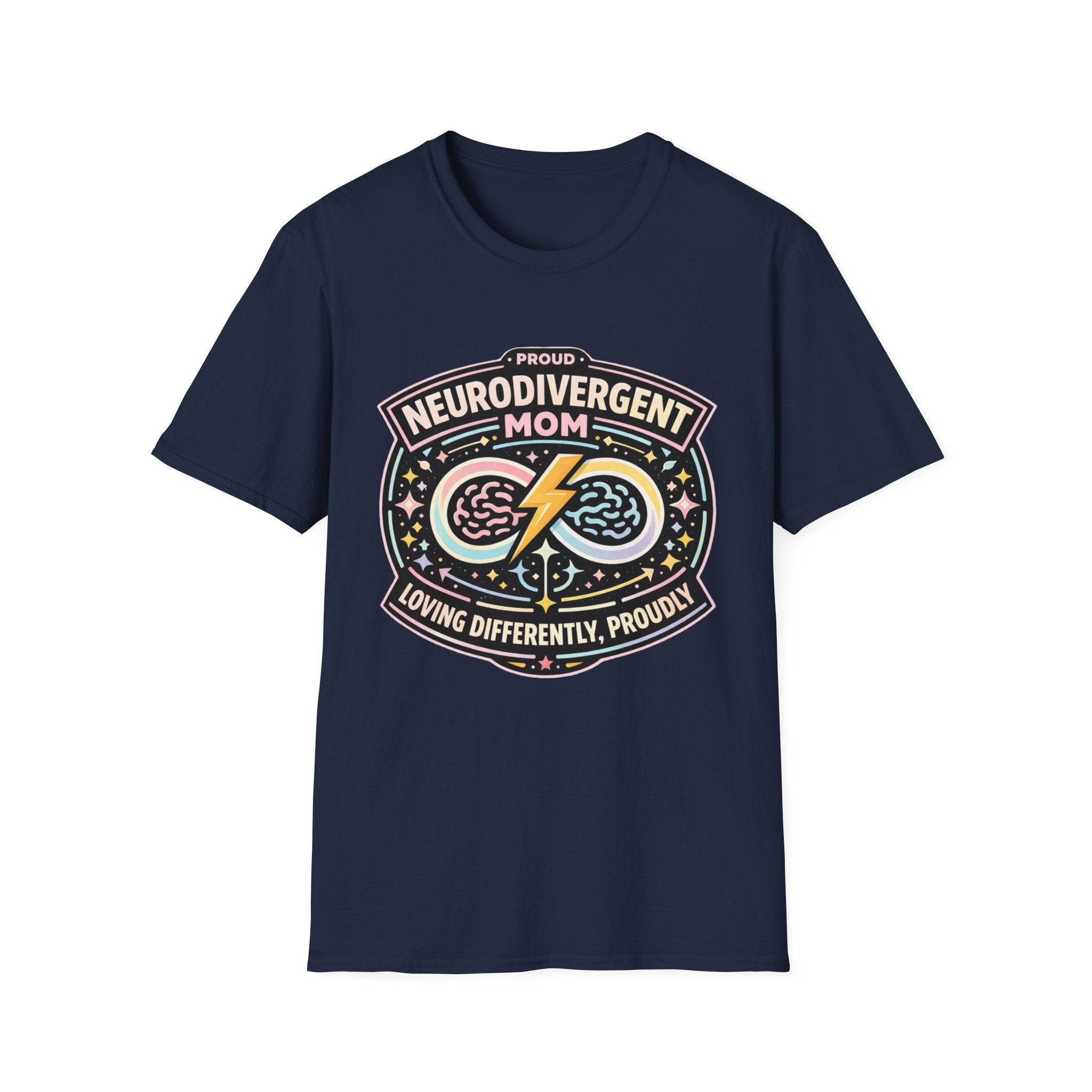 Proud Neurodivergent Mom Badge T-Shirt