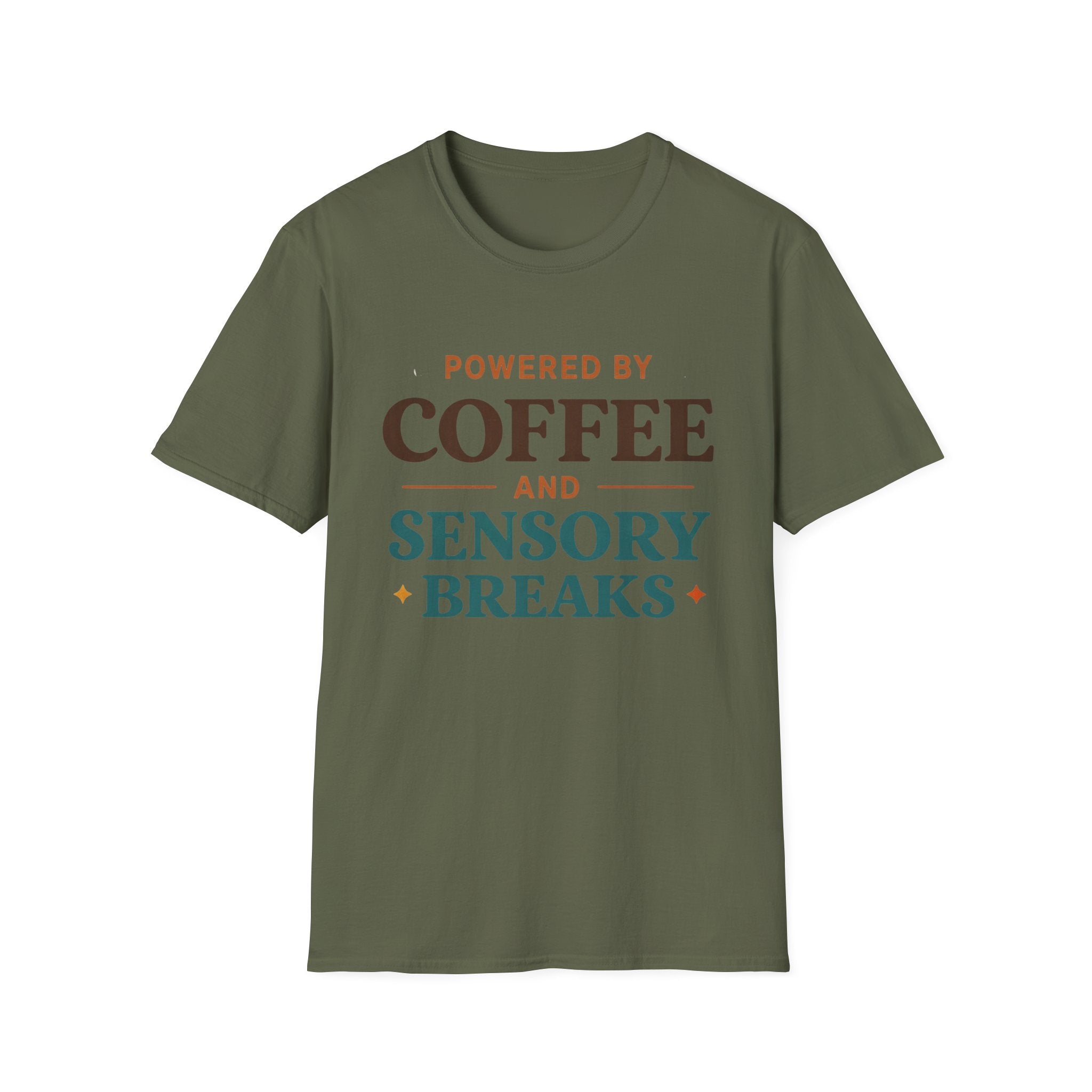 Powered by Coffee and Sensory Breaks T-Shirt