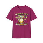 Powered by Coffee and Neurodiverse Chaos Graffiti Style T-Shirt