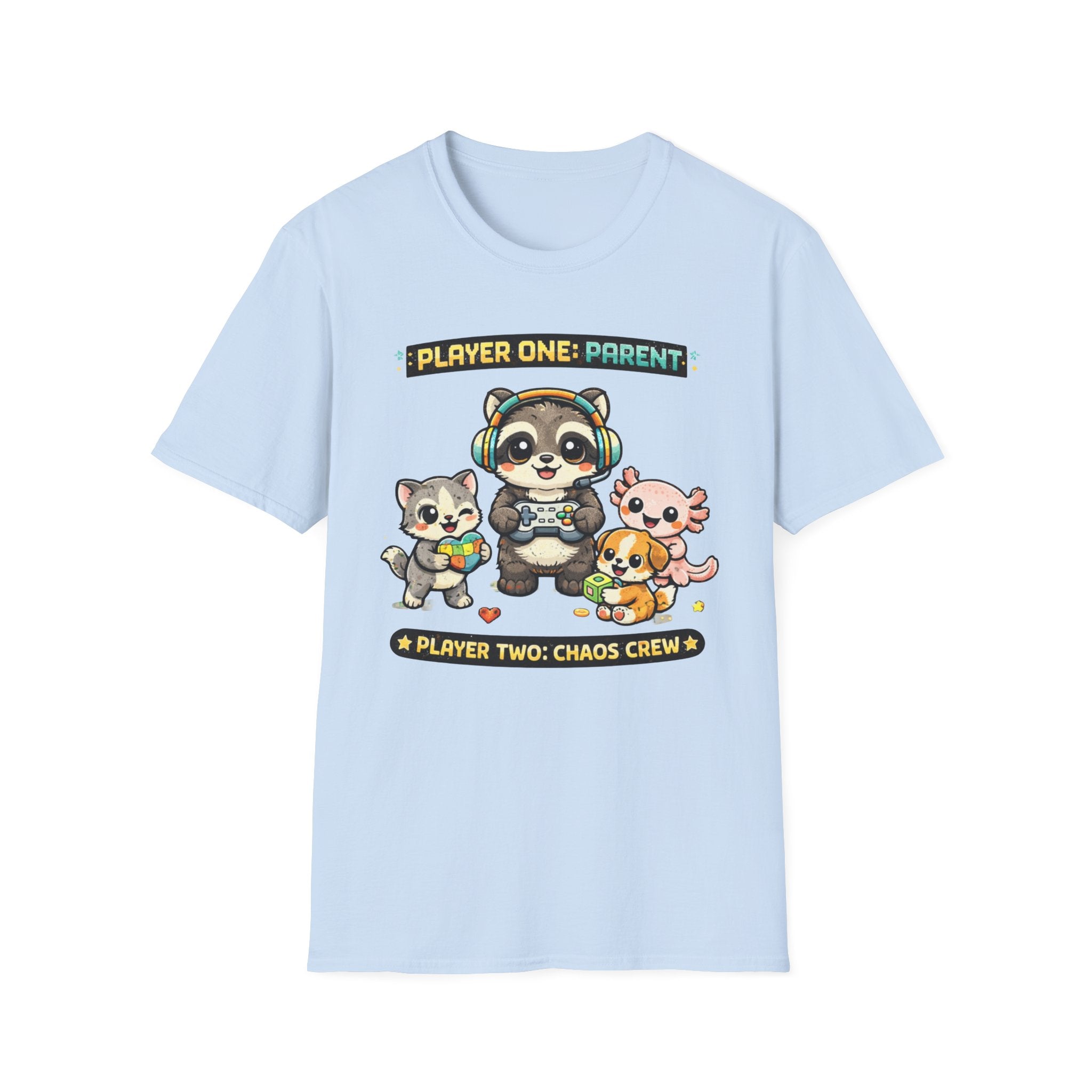 Player One Parent, Player Two Chaos Crew T-Shirt