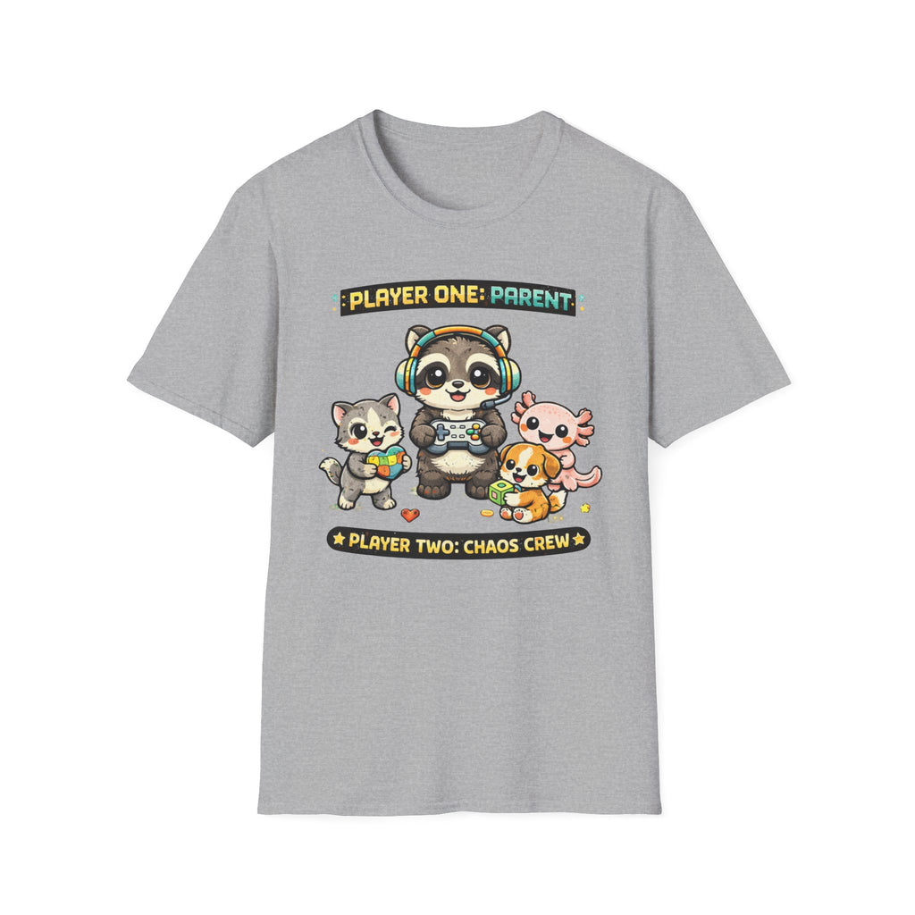 Player One Parent, Player Two Chaos Crew T-Shirt