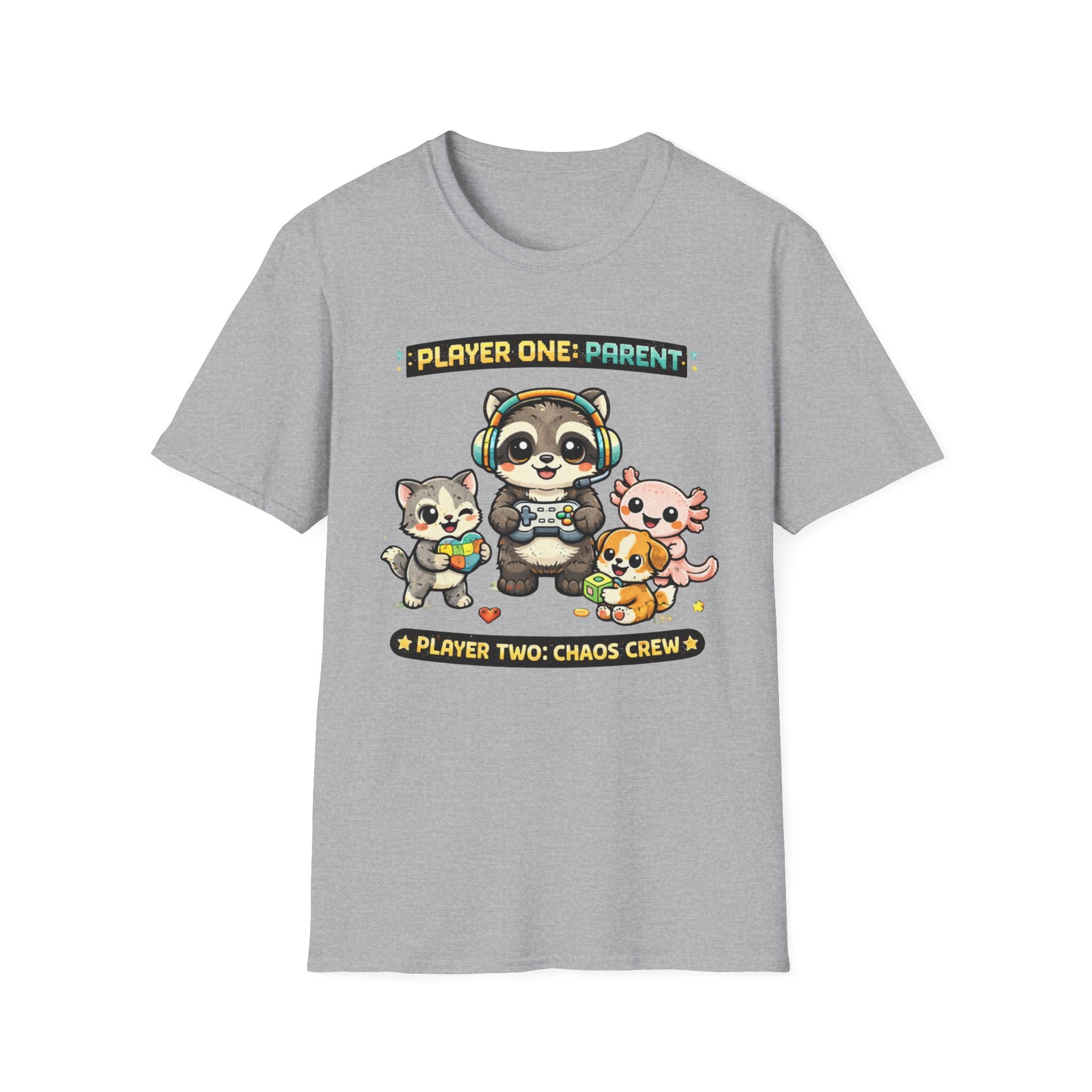 Player One Parent, Player Two Chaos Crew T-Shirt