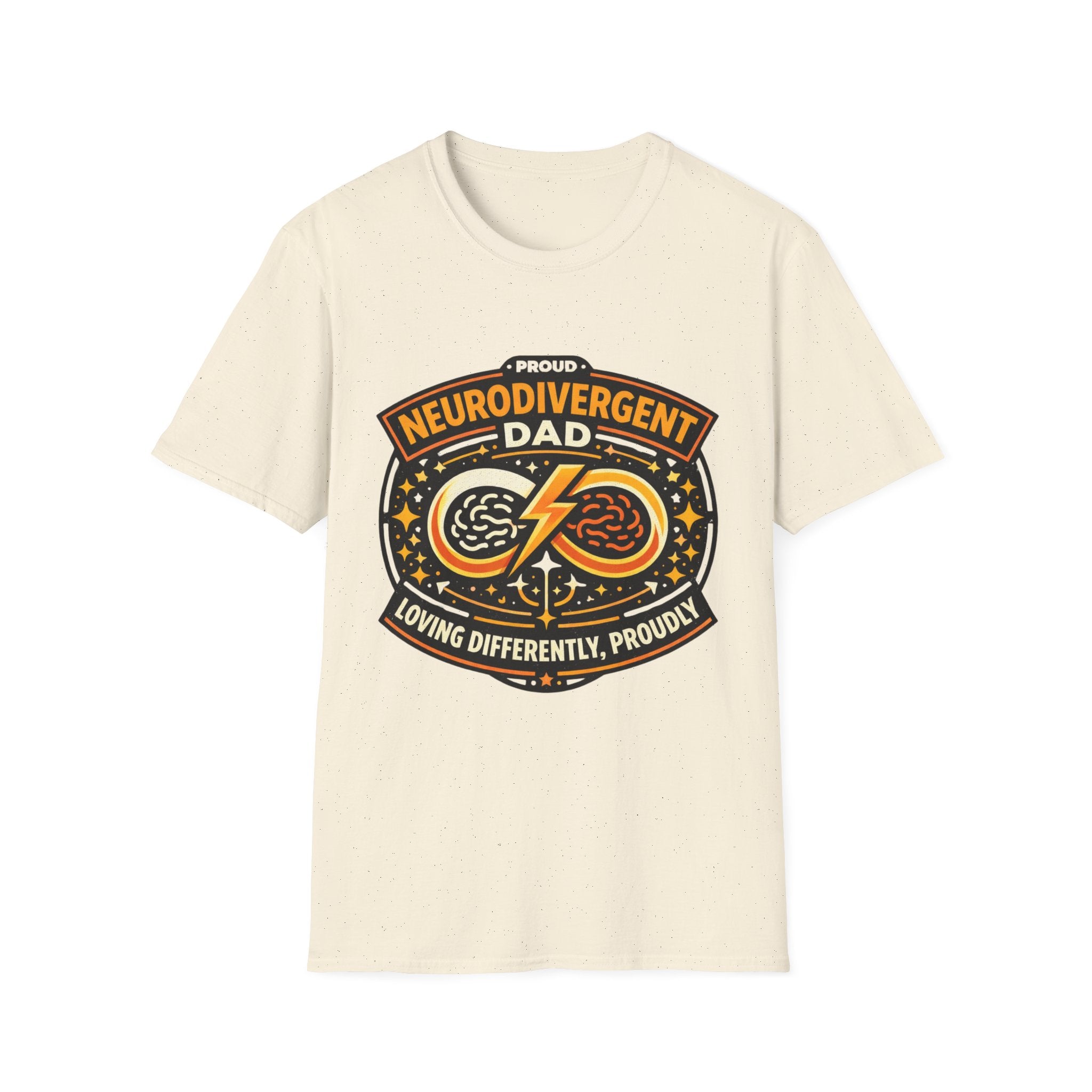 Proud Neurodivergent Dad Badge T-Shirt