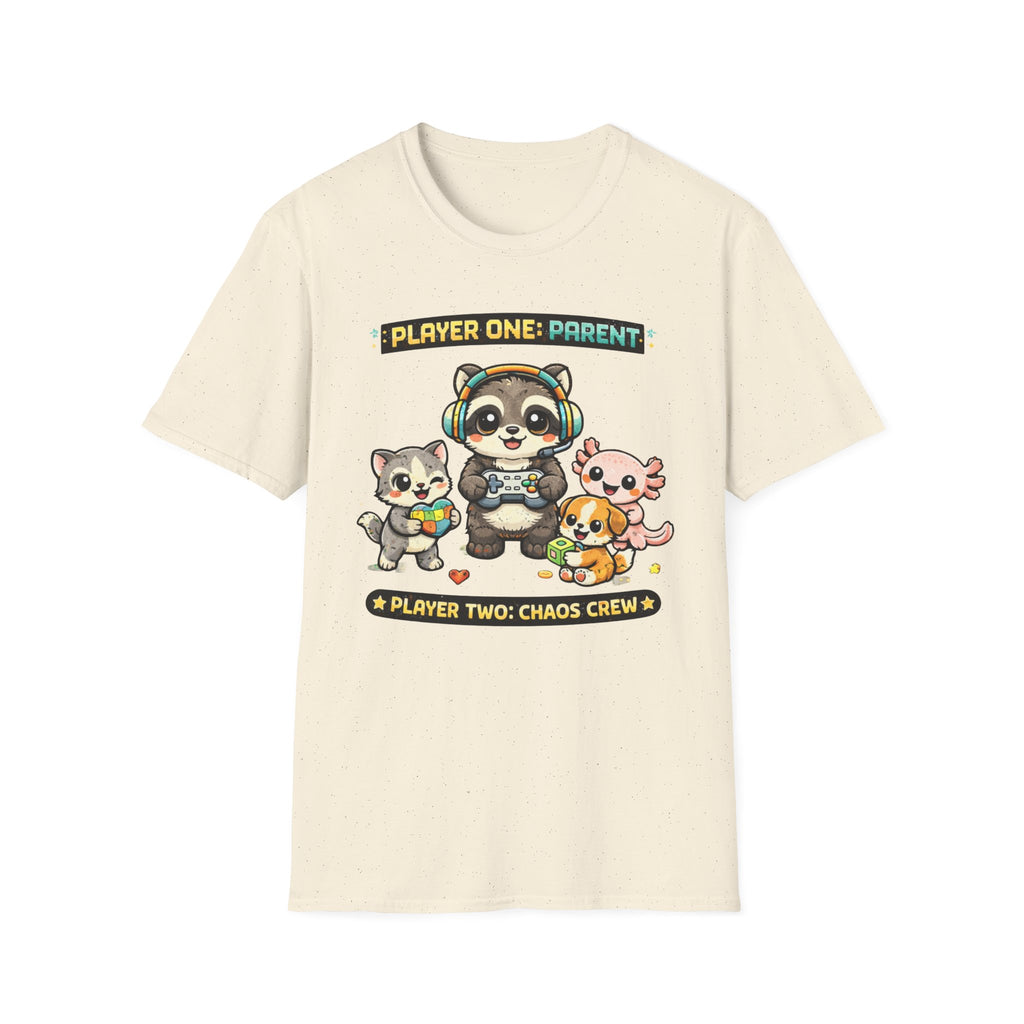 Player One Parent, Player Two Chaos Crew T-Shirt
