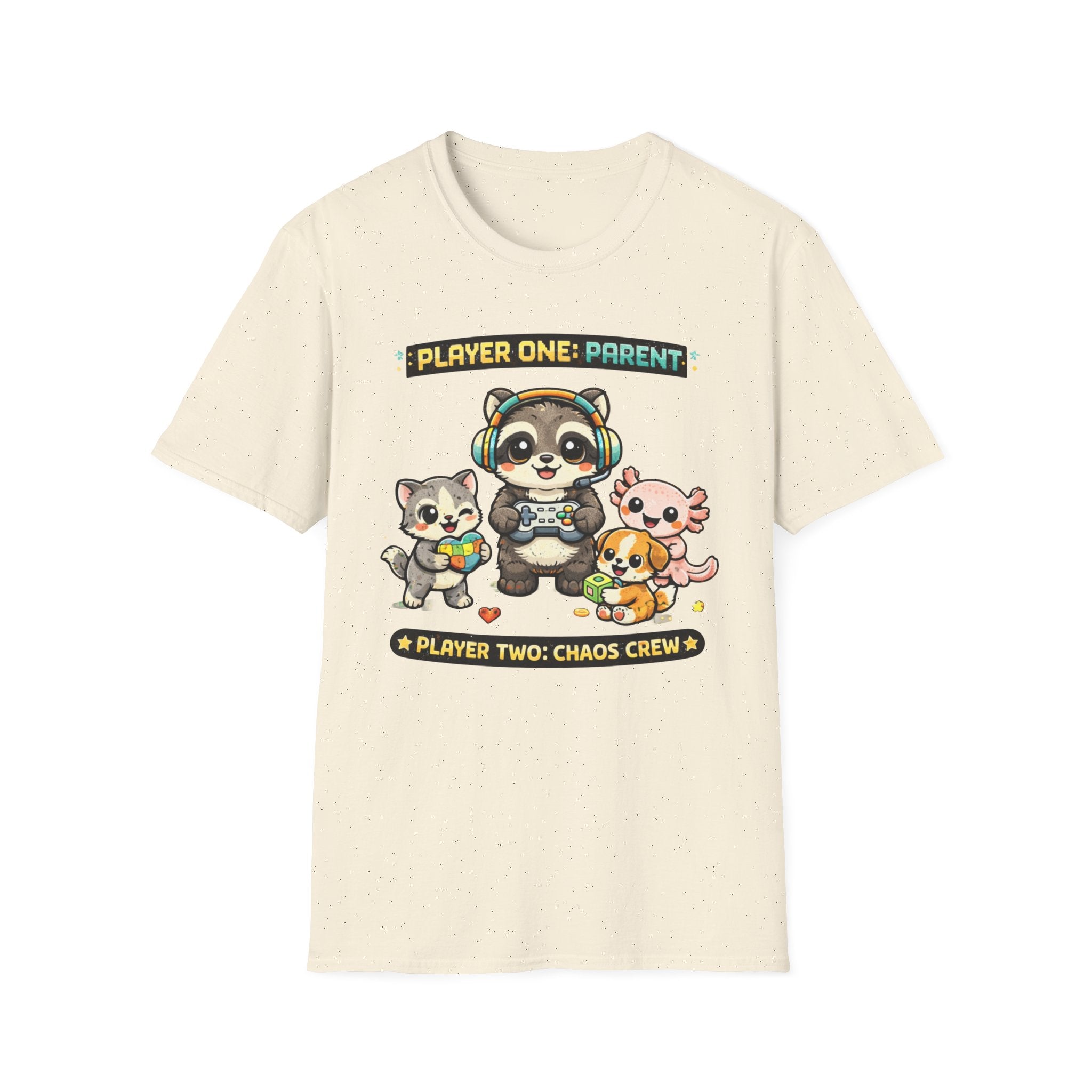 Player One Parent, Player Two Chaos Crew T-Shirt