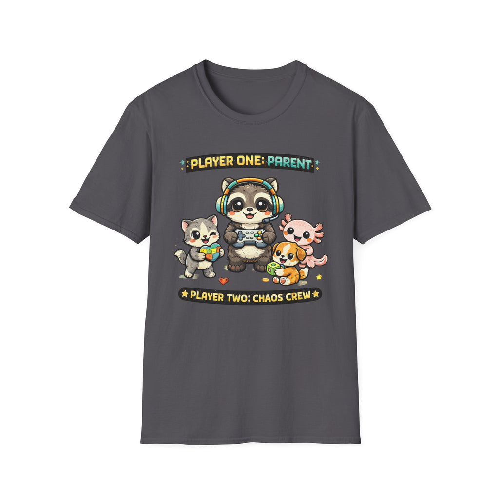 Player One Parent, Player Two Chaos Crew T-Shirt