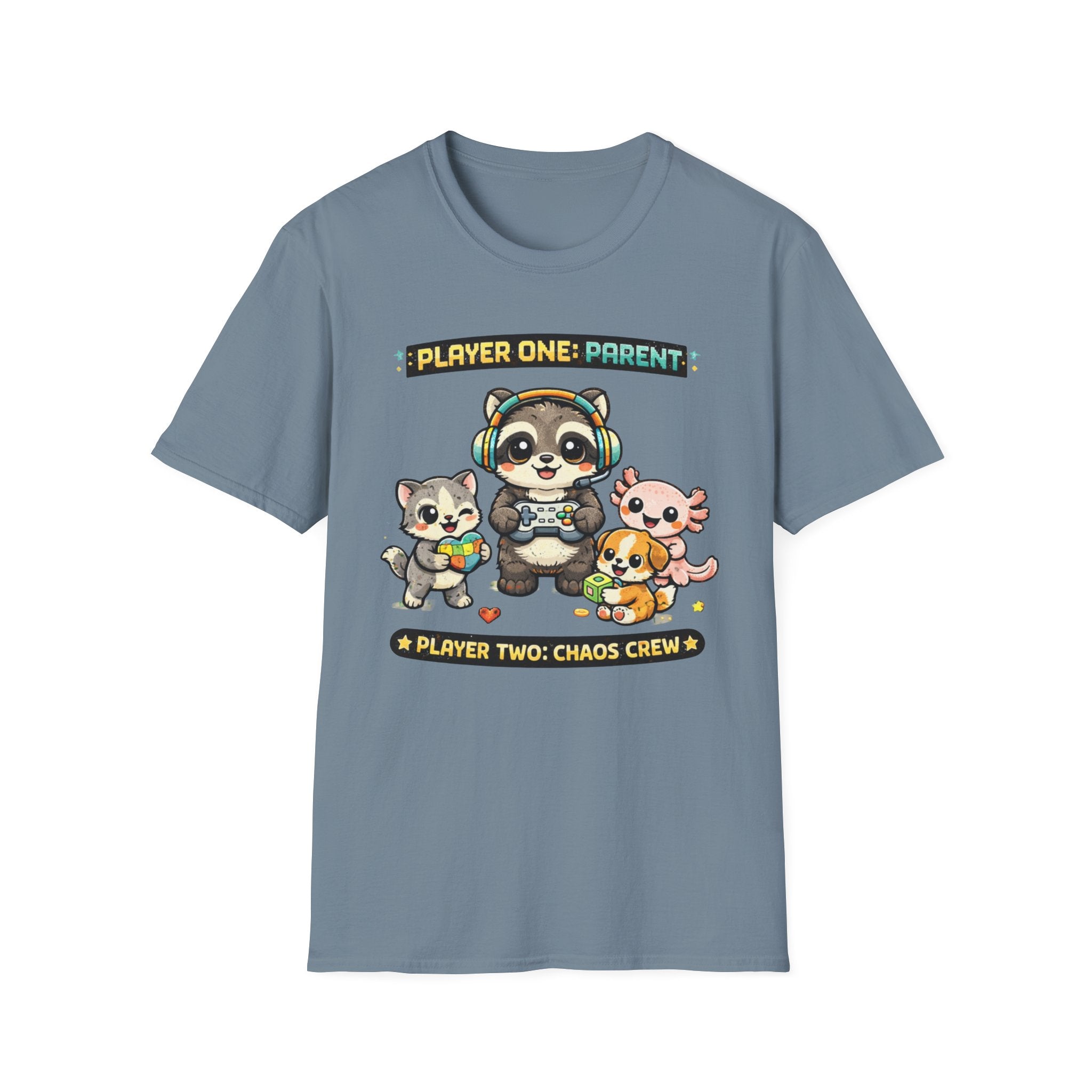 Player One Parent, Player Two Chaos Crew T-Shirt