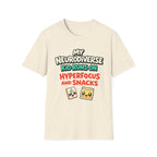 My Neurodiverse Kid Runs on Hyperfocus and Snacks T-Shirt
