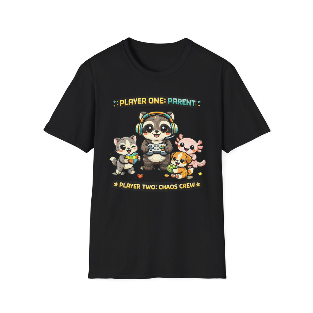 Player One Parent, Player Two Chaos Crew T-Shirt