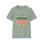 My Neurodiverse Kid Runs on Hyperfocus and Snacks T-Shirt