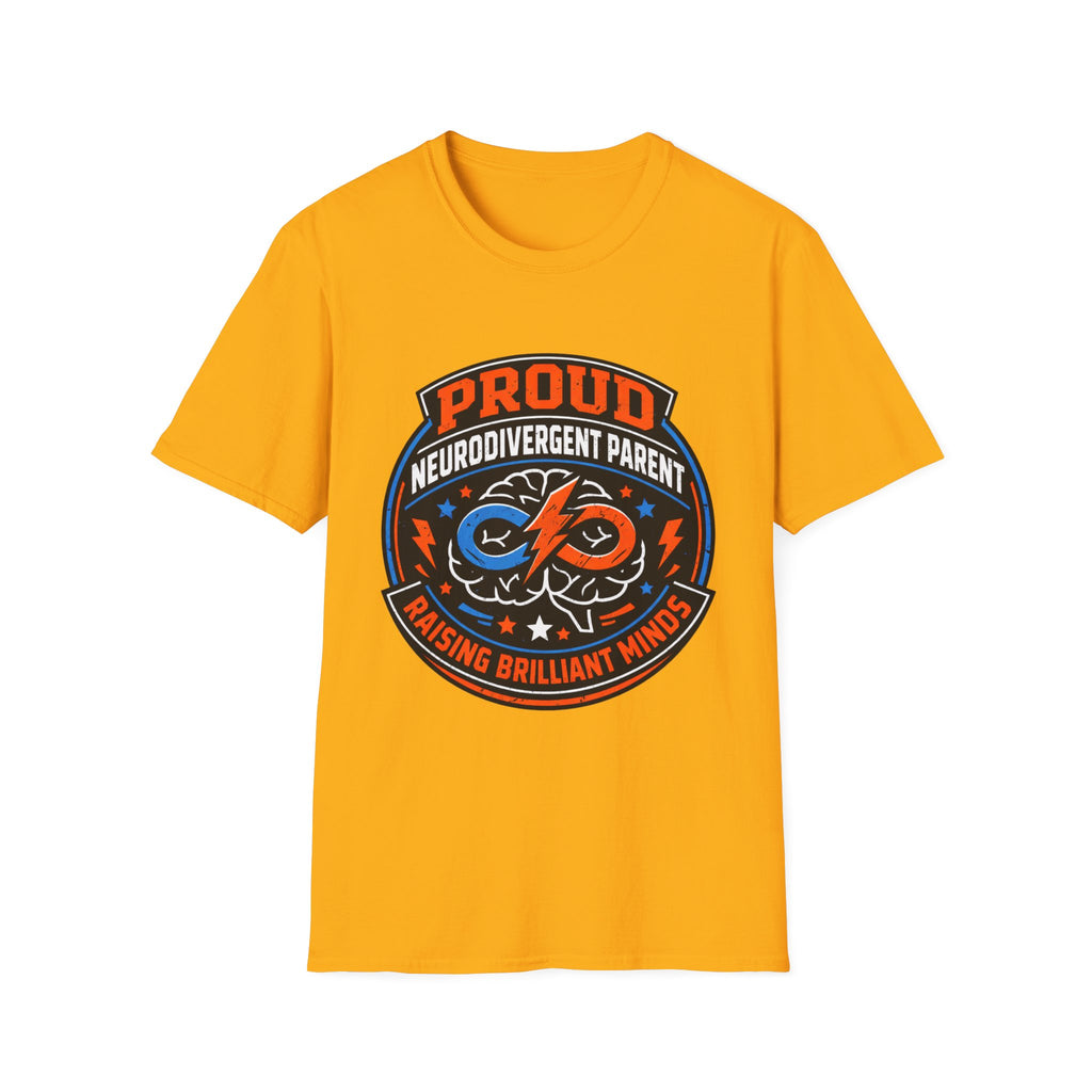 Proud Neurodivergent Parent Badge T-Shirt