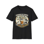 Powered by Coffee and Neurodiverse Chaos Parent T-Shirt
