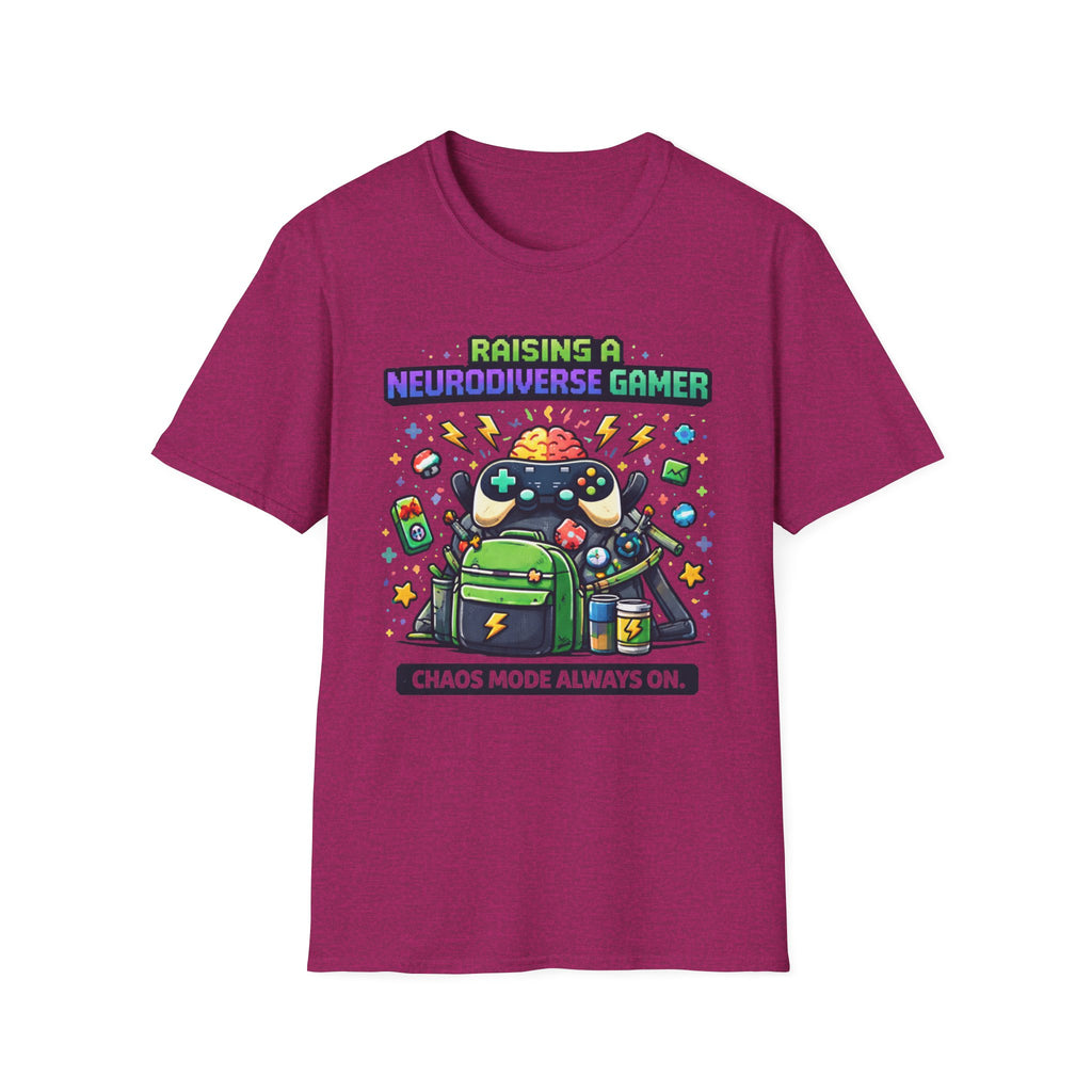 Raising a Neurodiverse Gamer Chaos Mode Always On T-Shirt