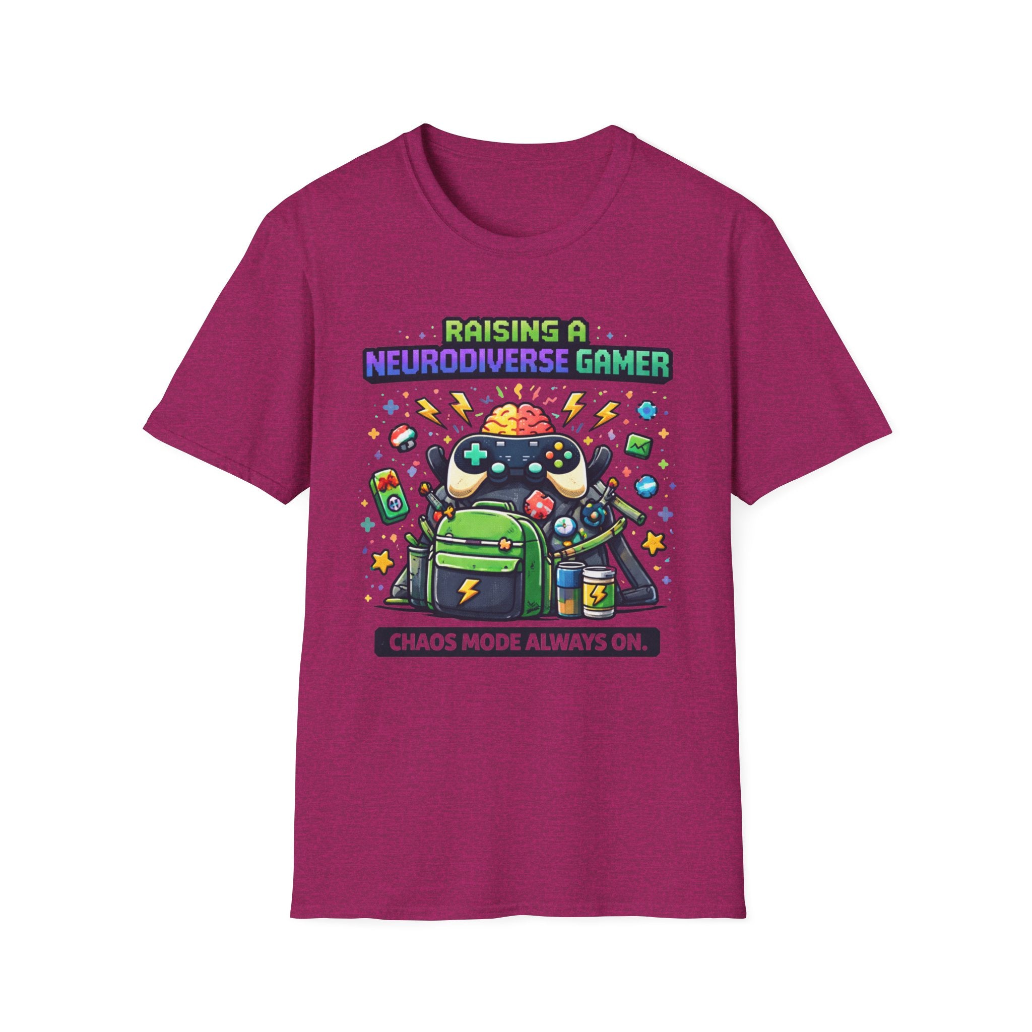 Raising a Neurodiverse Gamer Chaos Mode Always On T-Shirt