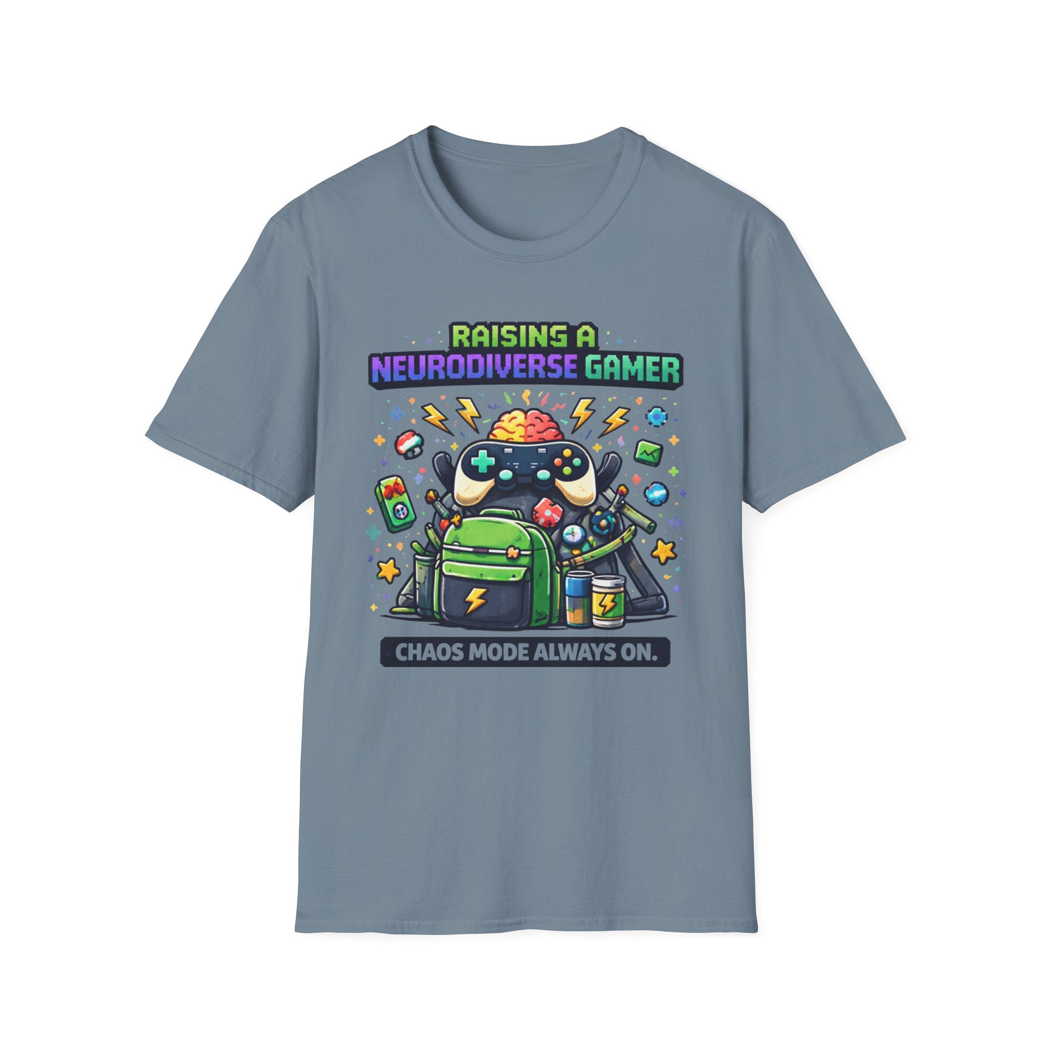 Raising a Neurodiverse Gamer Chaos Mode Always On T-Shirt