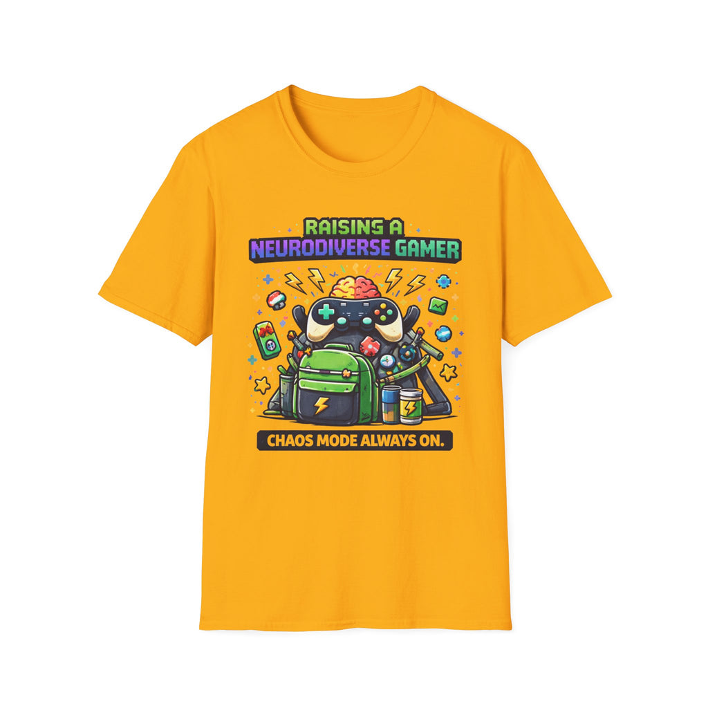 Raising a Neurodiverse Gamer Chaos Mode Always On T-Shirt
