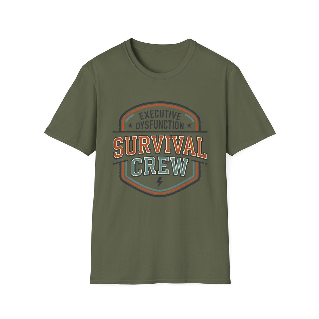 Executive Dysfunction Survival Crew T-Shirt