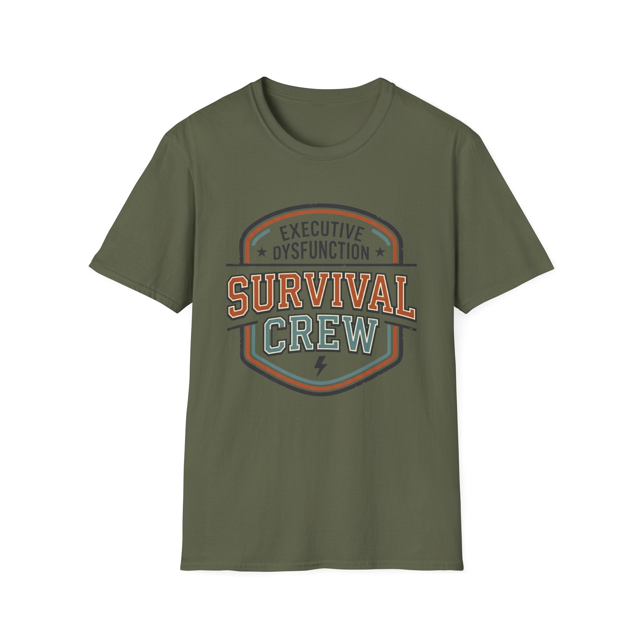 Executive Dysfunction Survival Crew T-Shirt