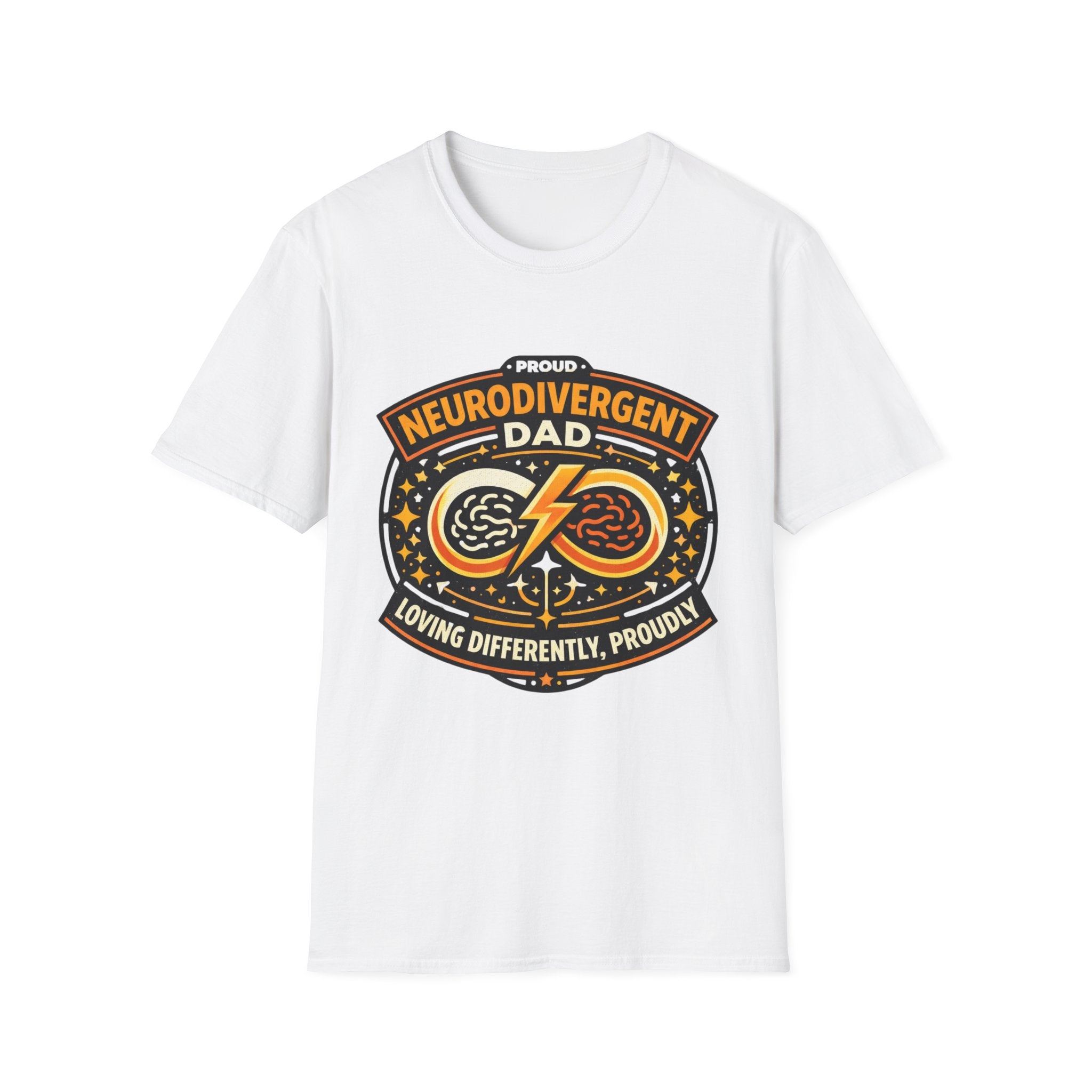 Proud Neurodivergent Dad Badge T-Shirt