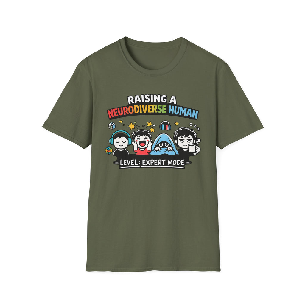 Raising a Neurodiverse Human Level Expert Mode T-Shirt