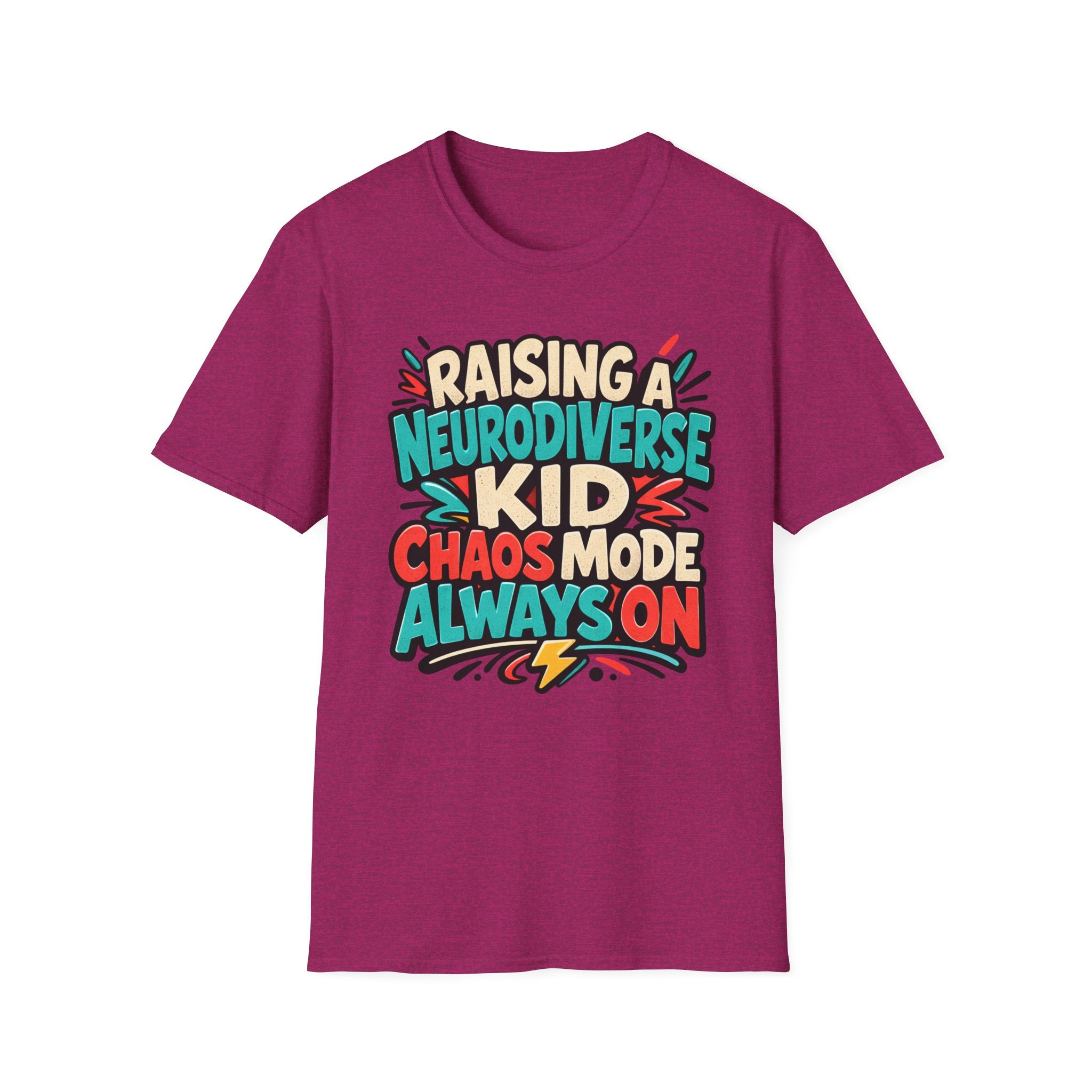 Raising a Neurodiverse Kid Chaos Mode Always On T-Shirt