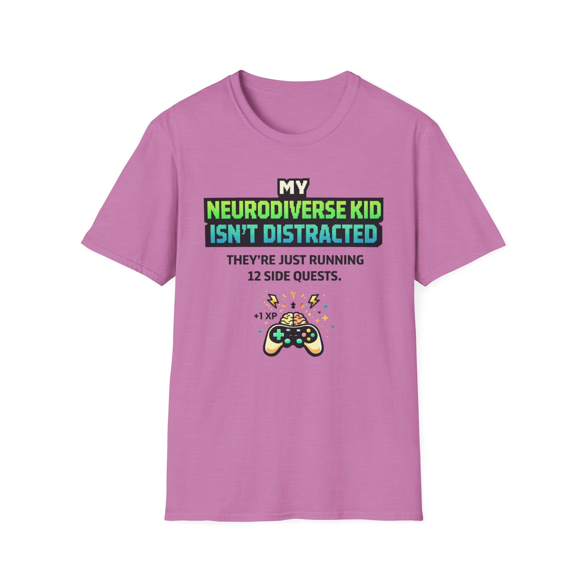 My Neurodiverse Kid Isn't Distracted They're Just Running 12 Side Quests T-Shirt