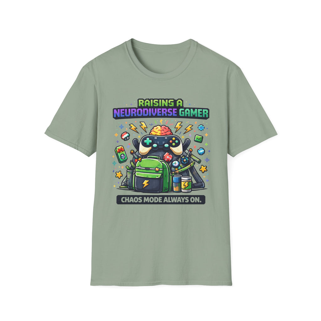 Raising a Neurodiverse Gamer Chaos Mode Always On T-Shirt