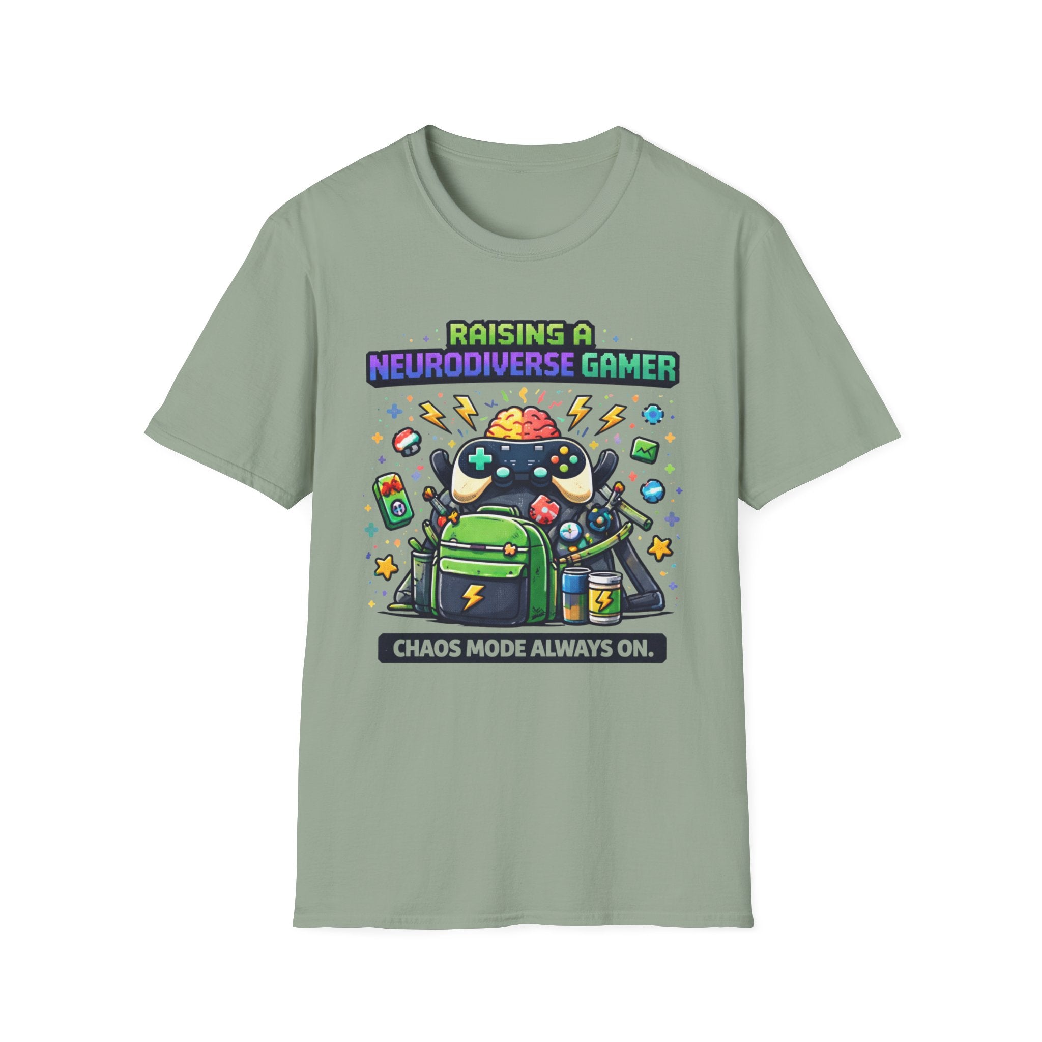 Raising a Neurodiverse Gamer Chaos Mode Always On T-Shirt