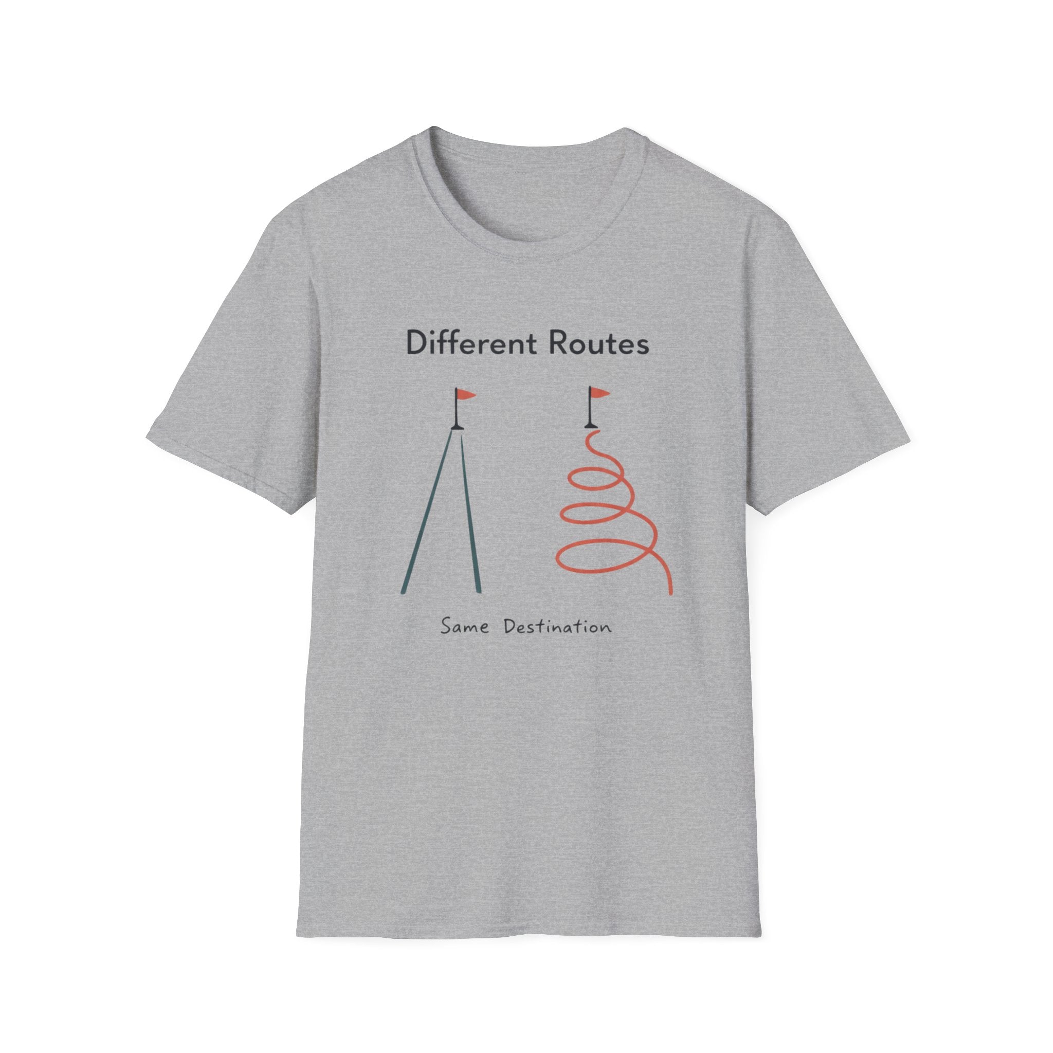 Different Routes Same Destination T-Shirt