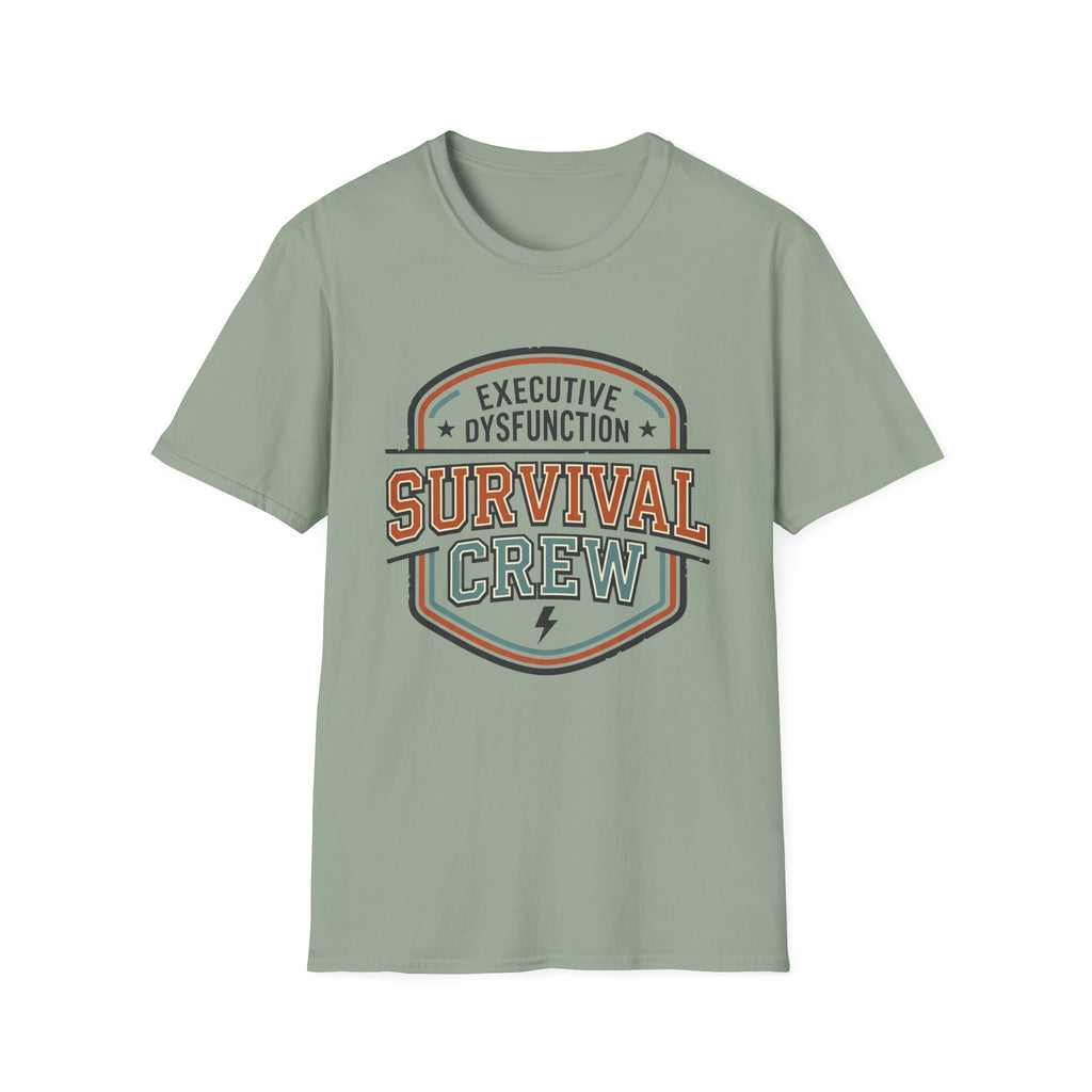 Executive Dysfunction Survival Crew T-Shirt