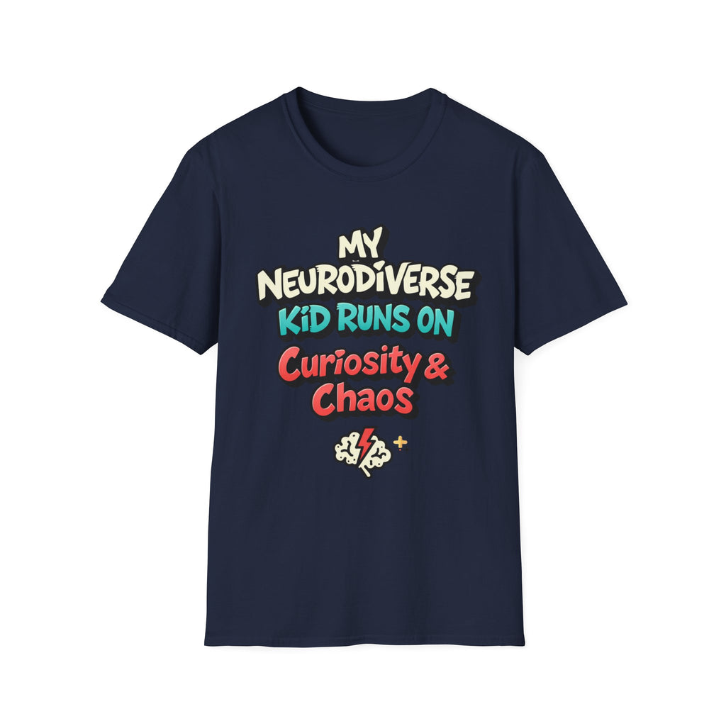 My Neurodiverse Kid Runs on Curiosity & Chaos T-Shirt