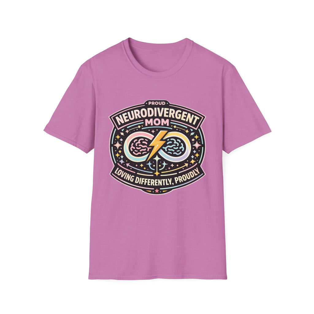 Proud Neurodivergent Mom Badge T-Shirt