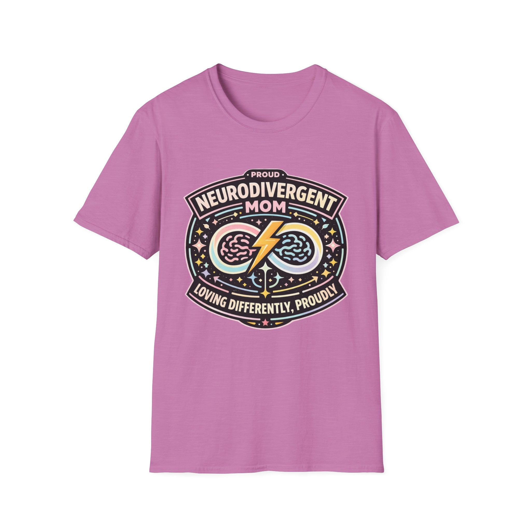 Proud Neurodivergent Mom Badge T-Shirt